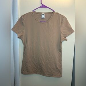 PINK Victoria's Secret Women's Beige Short Sleeve Tee